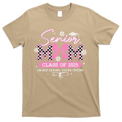 Senior Mom Class Of 2025 Senior 2025 Coquette Bow T-Shirt