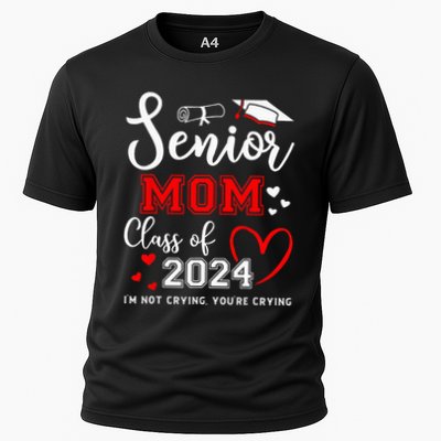 Senior Mom Class Of 2024 Im Not Crying Graduate School Performance Shirt