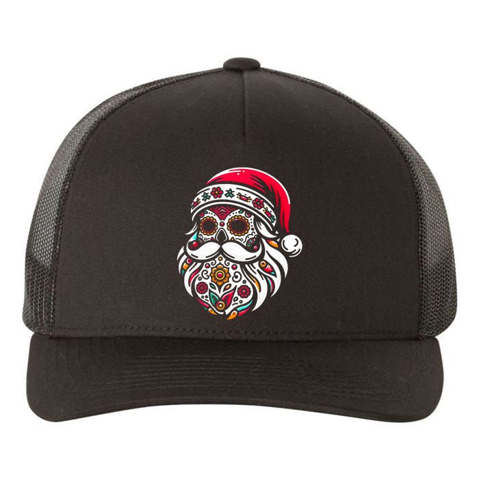 Santa Mexico Calavera Christmas Yupoong Adult 5-Panel Trucker Hat