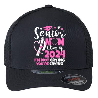 Senior Mom Class Of 2024 24 Graduate Graduation 24 Gift Flexfit Unipanel Trucker Cap