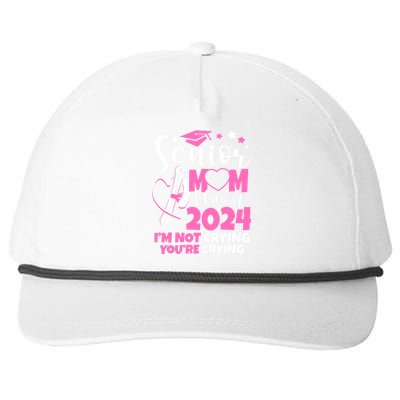 Senior Mom Class Of 2024 24 Graduate Graduation 24 Gift Snapback Five-Panel Rope Hat