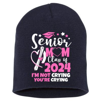 Senior Mom Class Of 2024 24 Graduate Graduation 24 Gift Short Acrylic Beanie