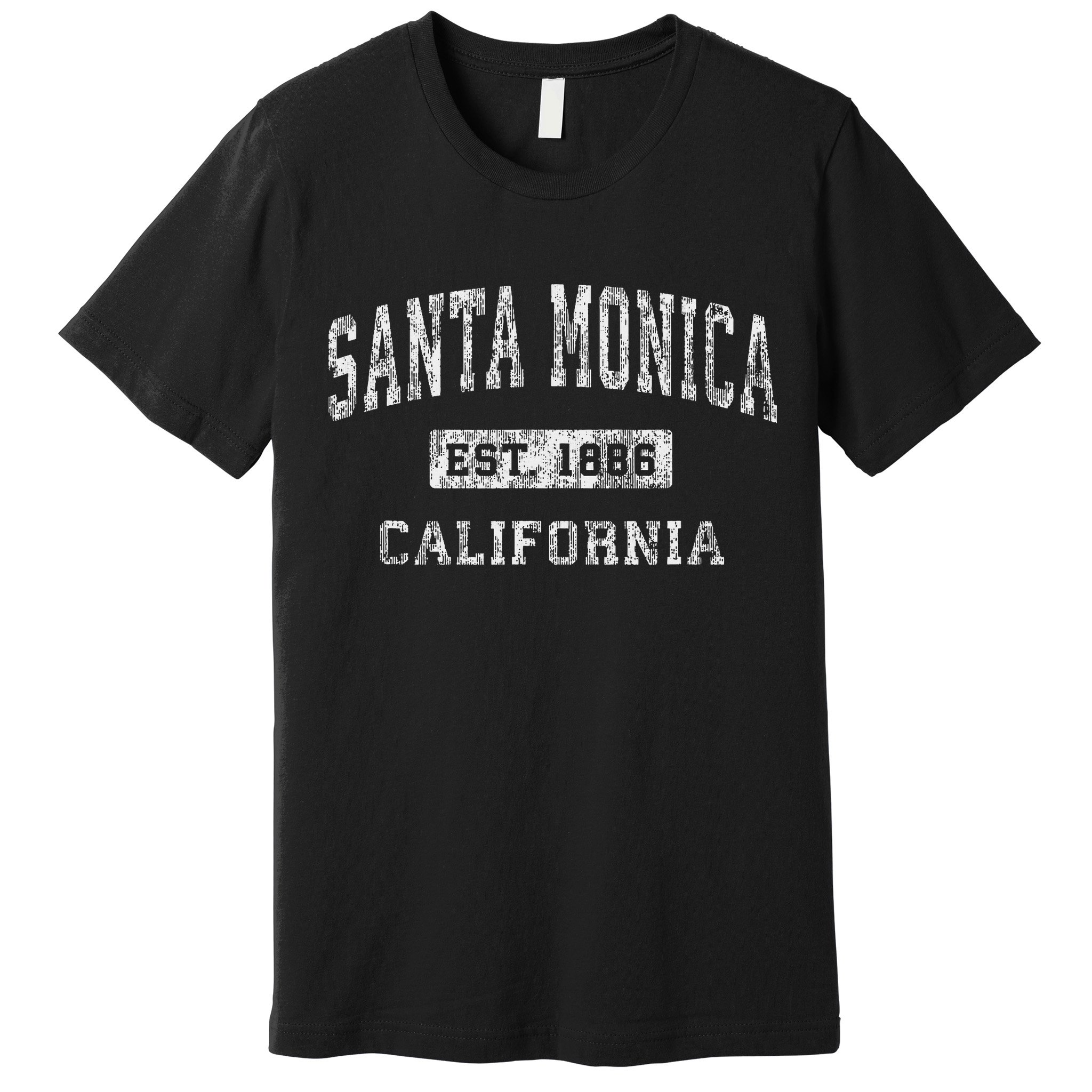 Santa Monica California Ca Vintage Established Sports Design Premium T-Shirt