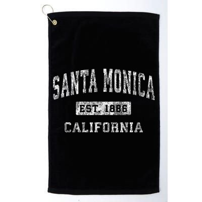 Santa Monica California Ca Vintage Established Sports Design Golf Towel