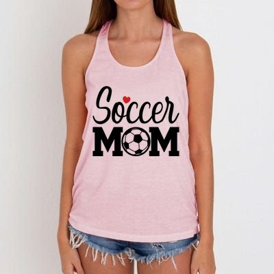 Soccer Mom Cute Mom Life Soccer Game Day Cheer Mom Gift Women's Knotted Racerback Tank