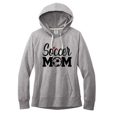 Soccer Mom Cute Mom Life Soccer Game Day Cheer Mom Gift Women's Fleece Hoodie