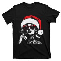 Stylish Mrs Claus Merry Christmas Xmas Vintage Women T-Shirt