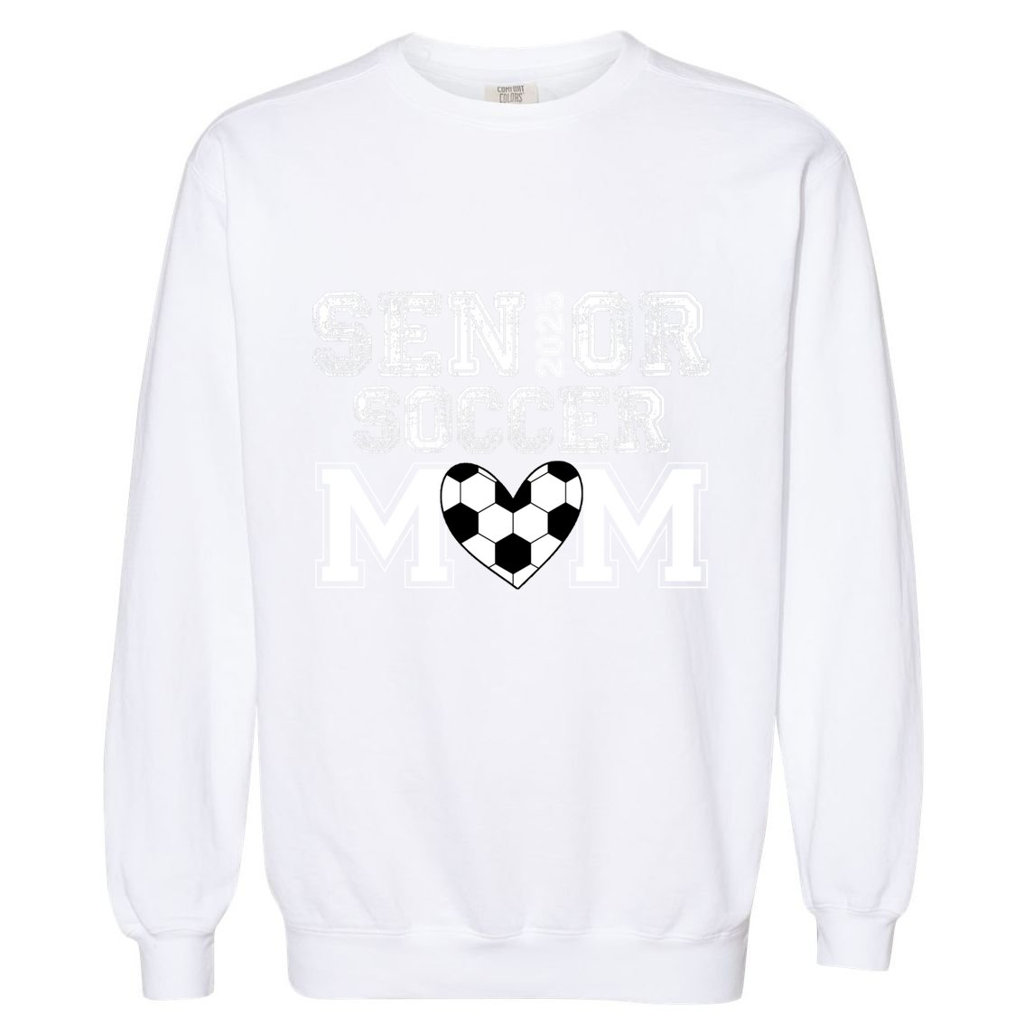 Senior Mom Class Of 2025 Soccer Mom Graduation 2025 Gift Garment-Dyed Sweatshirt