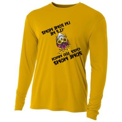 Some Moms Cuss Too Much Its Me Im Some Moms Skull Gift Cooling Performance Long Sleeve Crew