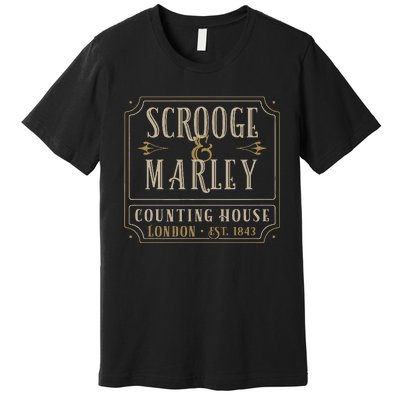 Scrooge & Marley Counting House London Established 1843 Premium T-Shirt