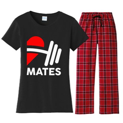 Swole Mates Couples Matching Couples Workout Gym Partner Women's Flannel Pajama Set