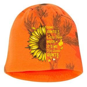 Some Moms Cuss Too Much Its Me Im Some Moms Sunflower Gift Kati - Camo Knit Beanie