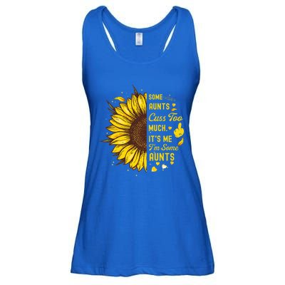 Some Moms Cuss Too Much Its Me Im Some Moms Sunflower Gift Ladies Essential Flowy Tank