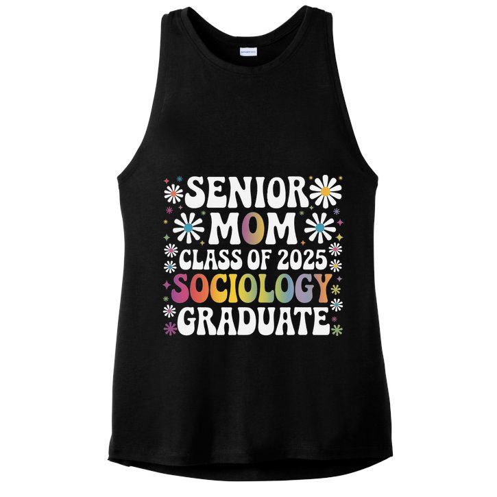 Senior Mom Class Of 2025 Sociology Graduate 25 Graduation Ladies PosiCharge Tri-Blend Wicking Tank
