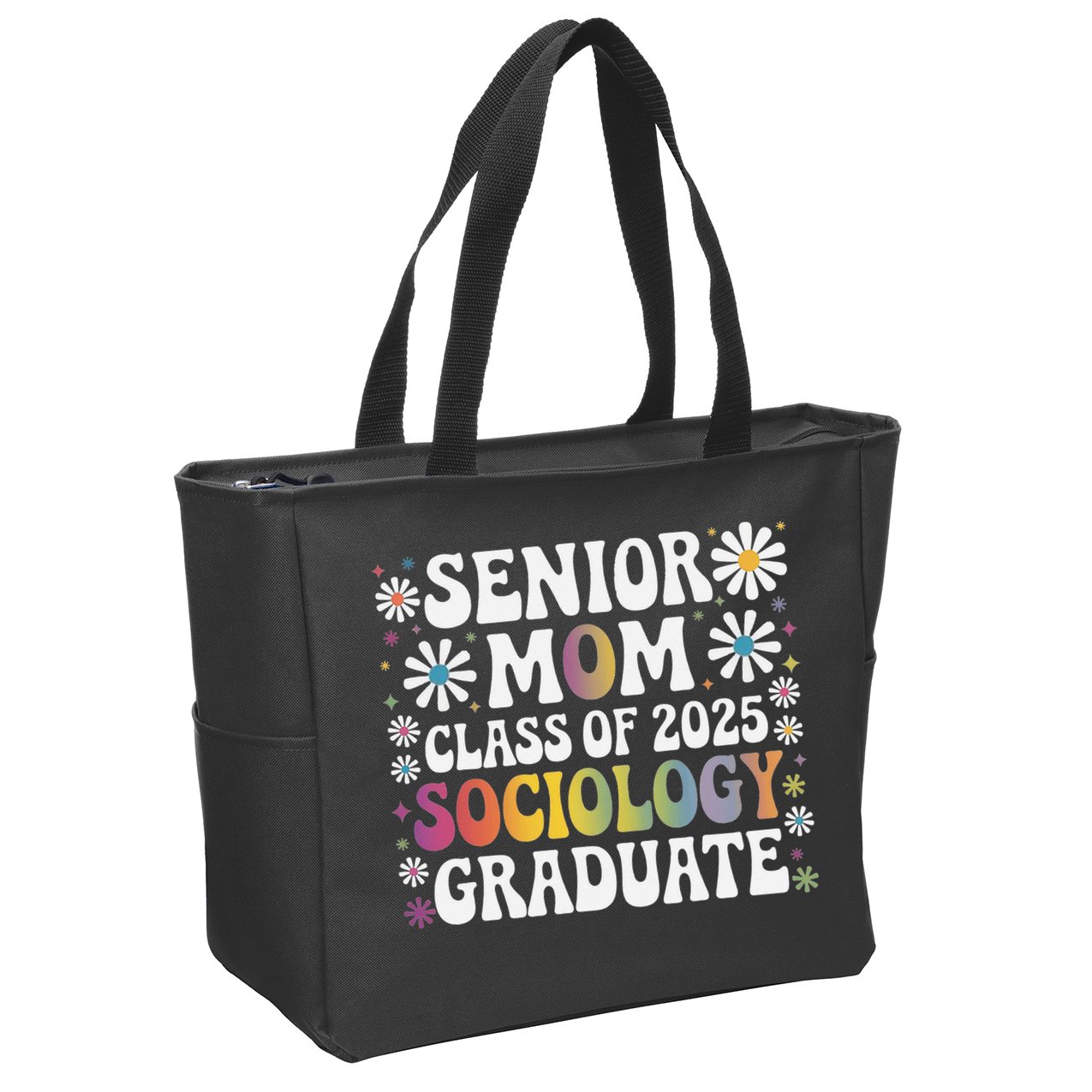 Senior Mom Class Of 2025 Sociology Graduate 25 Graduation Zip Tote Bag