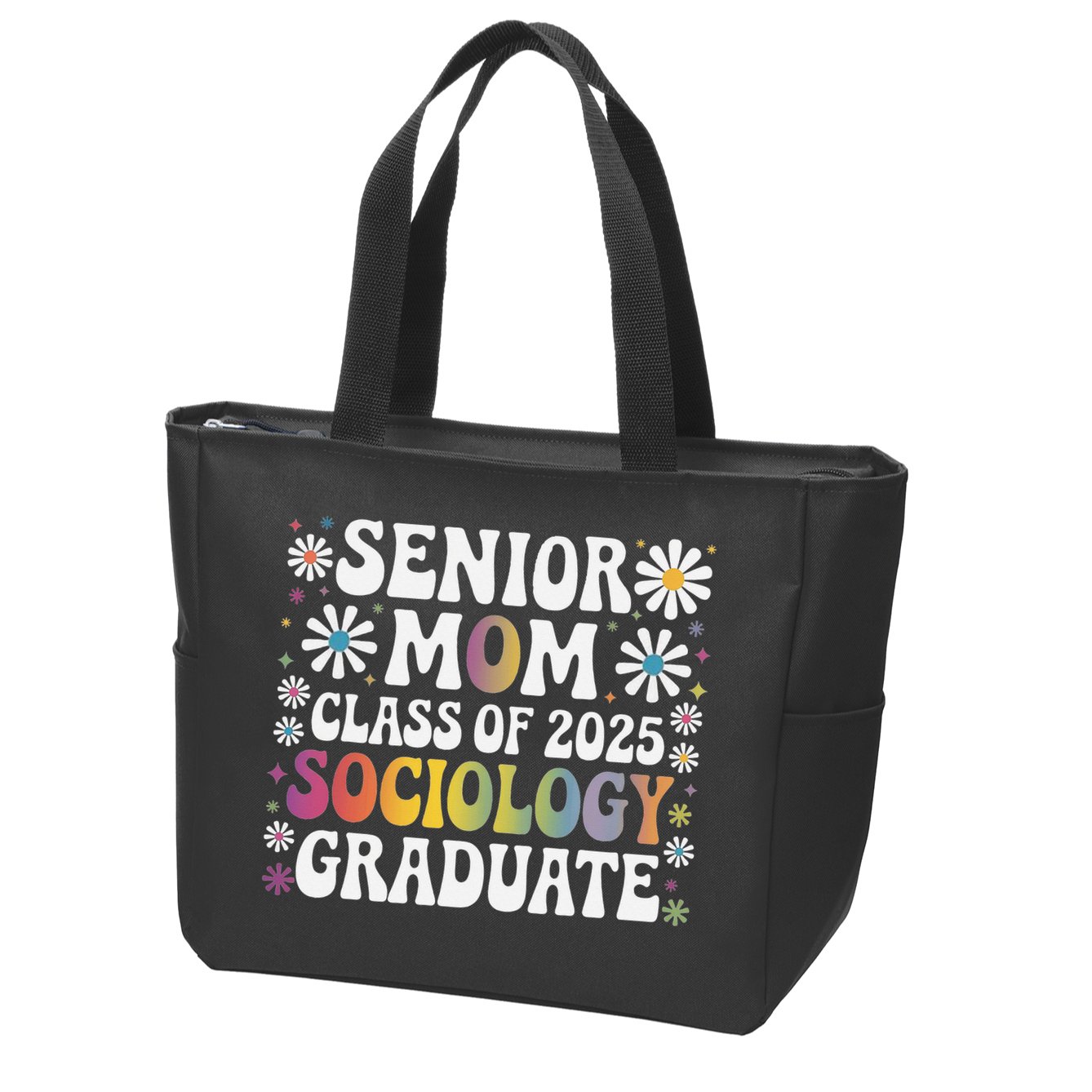 Senior Mom Class Of 2025 Sociology Graduate 25 Graduation Zip Tote Bag