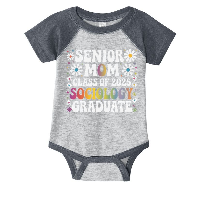 Senior Mom Class Of 2025 Sociology Graduate 25 Graduation Infant Baby Jersey Bodysuit