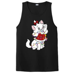 Santa Marie Cat Christmas Lights Marie Christmas PosiCharge Competitor Tank