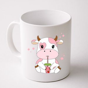 Strawberry Milk Cute Kawaii Aesthetic Pink Cow Print Gift Coffee Mug