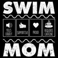 Swim Mom Contents Funny Swimming Mum Swimmer MotherS Day Great Gift Backpack