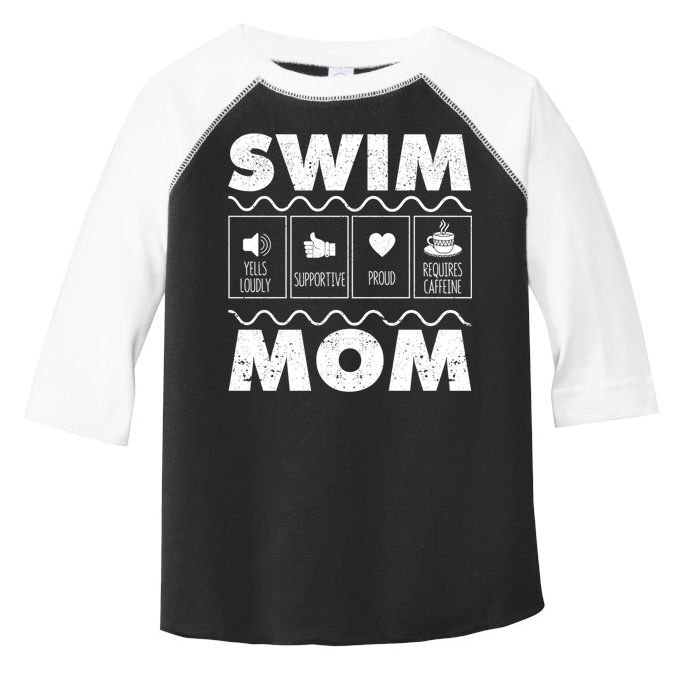 Swim Mom Contents Funny Swimming Mum Swimmer MotherS Day Great Gift Toddler Fine Jersey T-Shirt