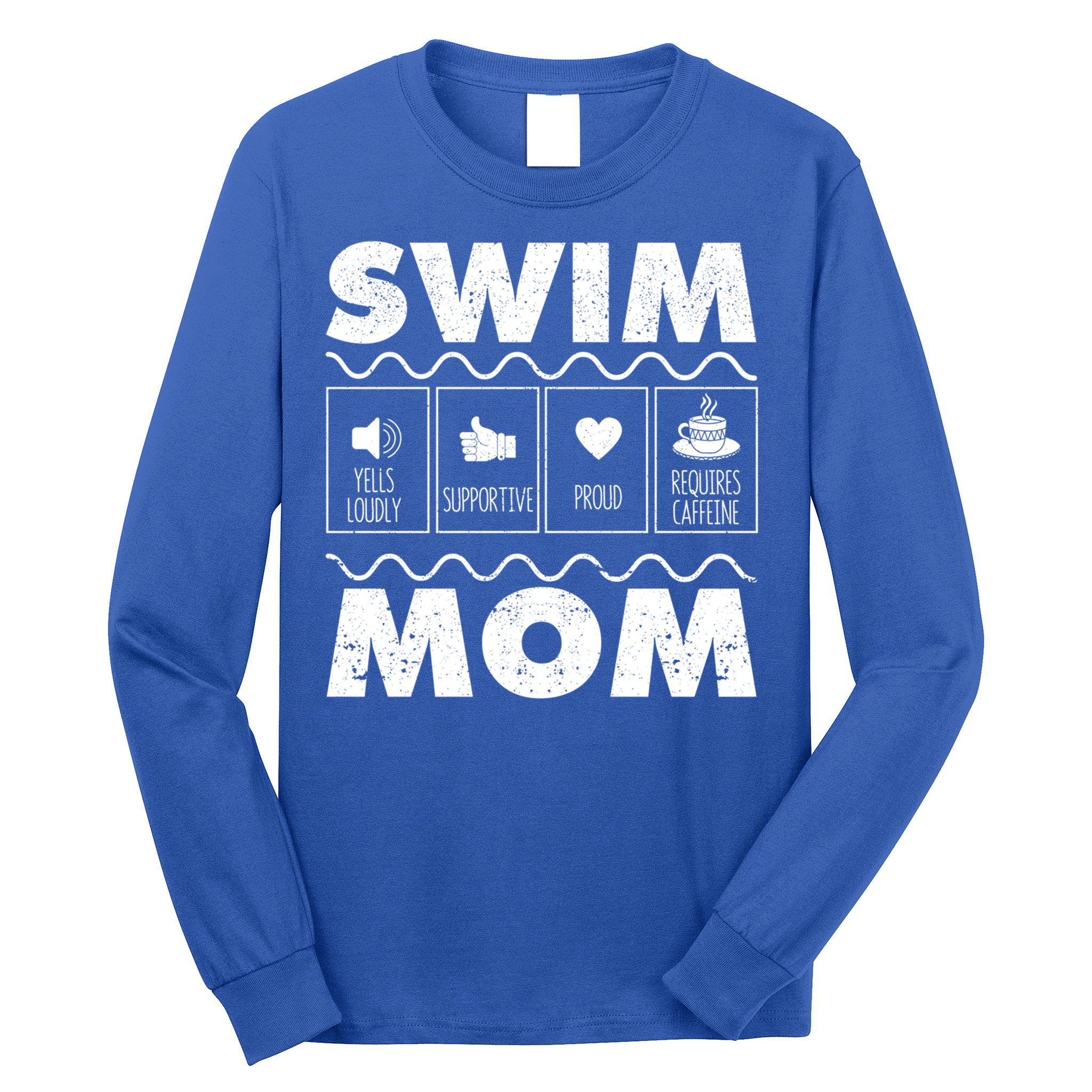 Swim Mom Contents Funny Swimming Mum Swimmer MotherS Day Great Gift Long Sleeve Shirt