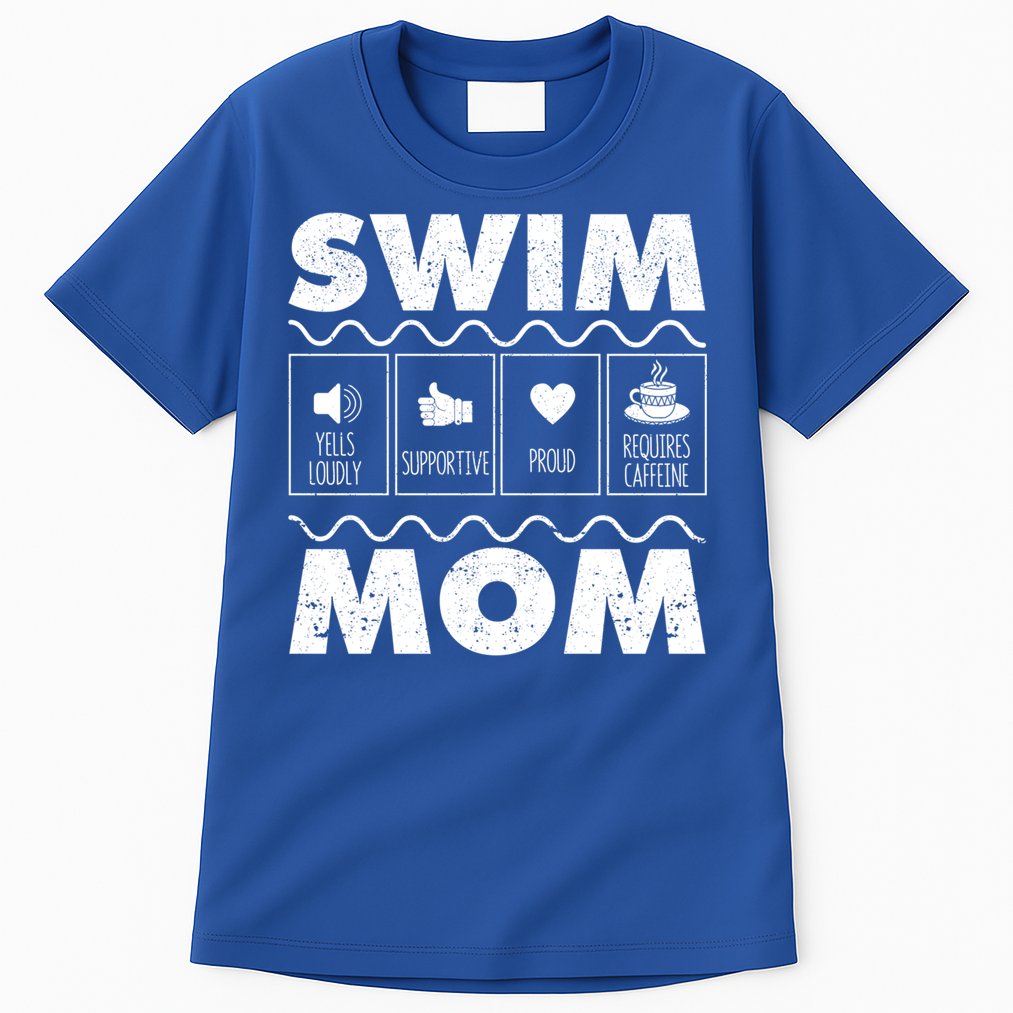 Swim Mom Contents Funny Swimming Mum Swimmer MotherS Day Great Gift Tall T-Shirt