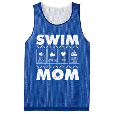 Swim Mom Contents Funny Swimming Mum Swimmer MotherS Day Great Gift Mesh Reversible Basketball Jersey Tank