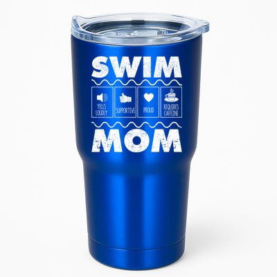 Swim Mom Contents Funny Swimming Mum Swimmer MotherS Day Great Gift Tumbler