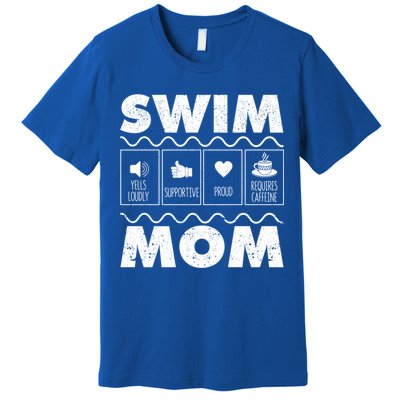 Swim Mom Contents Funny Swimming Mum Swimmer MotherS Day Great Gift Premium T-Shirt