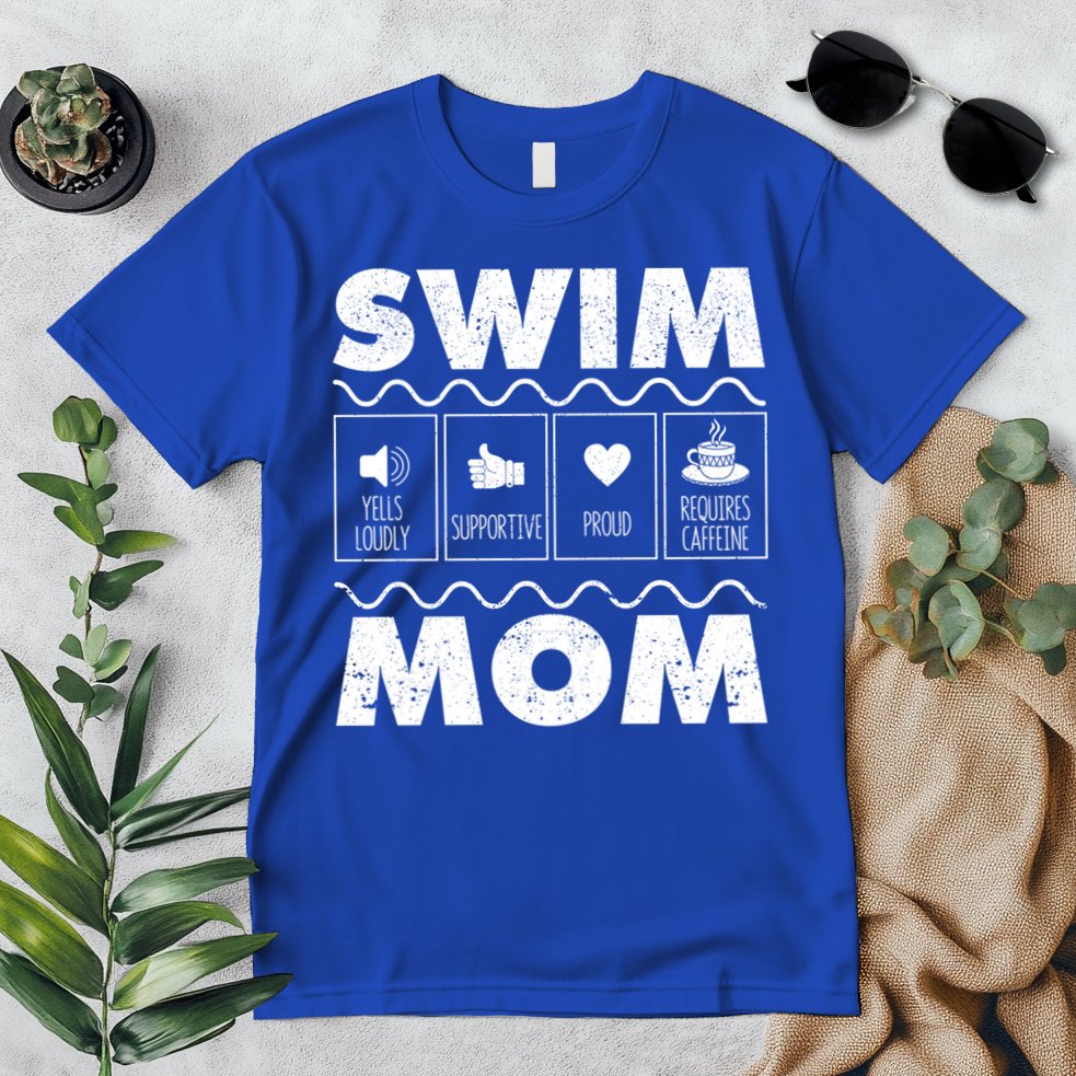 Swim Mom Contents Funny Swimming Mum Swimmer MotherS Day Great Gift Premium T-Shirt
