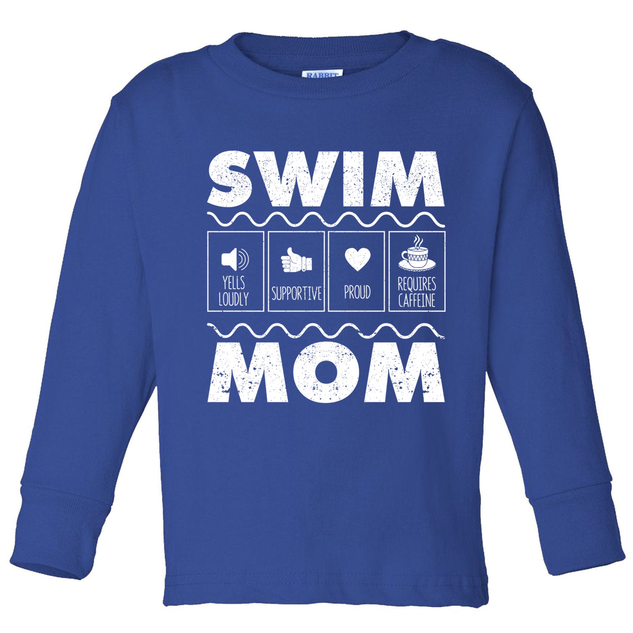 Swim Mom Contents Funny Swimming Mum Swimmer MotherS Day Great Gift Toddler Long Sleeve Shirt