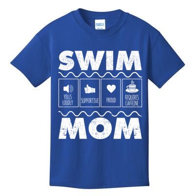 Swim Mom Contents Funny Swimming Mum Swimmer MotherS Day Great Gift Kids T-Shirt