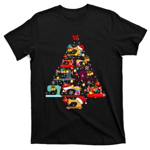 Sewing Machines Christmas Tree Quilt Sewing Lovers Xmas Gift T-Shirt