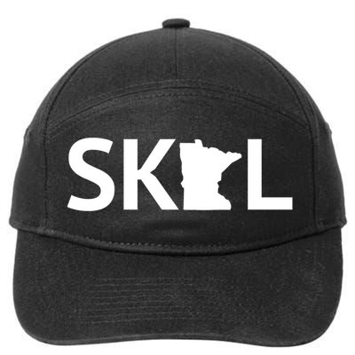 Skol Minnesota Cool Gift Let's Go Mn Hooded Great Gift 7-Panel Snapback Hat