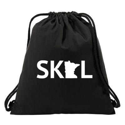 Skol Minnesota Cool Gift Let's Go Mn Hooded Great Gift Drawstring Bag