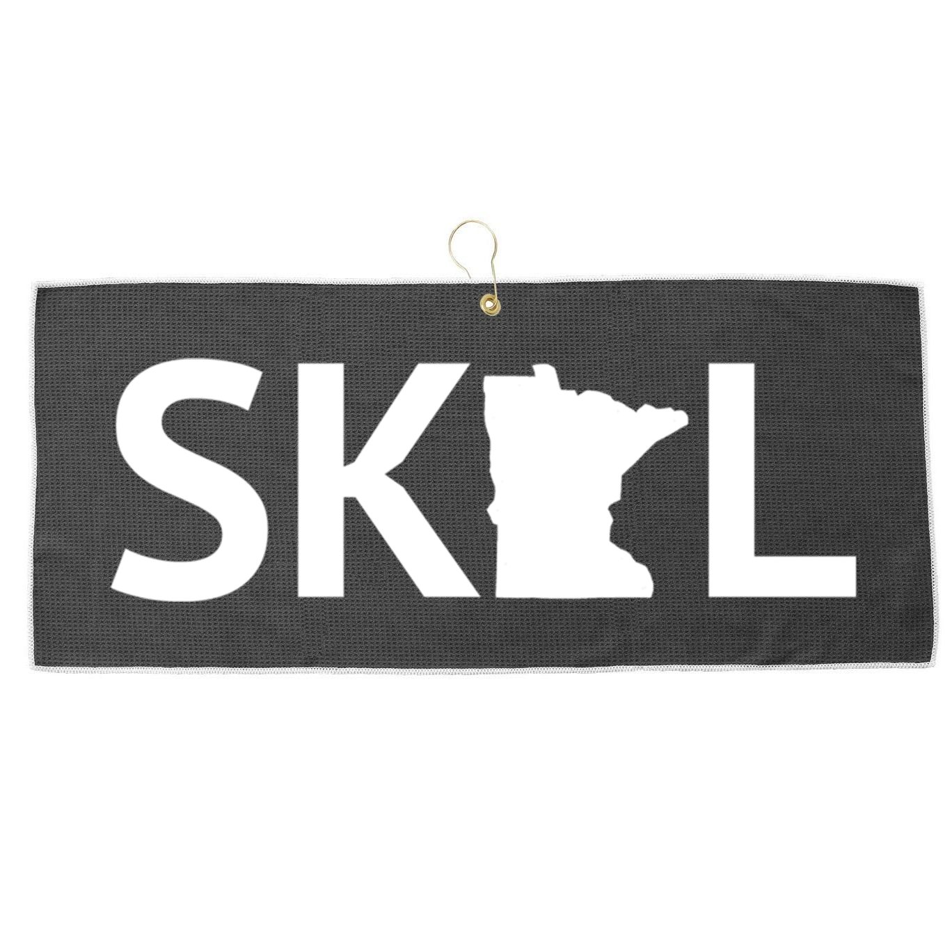 Skol Minnesota Cool Gift Let's Go Mn Hooded Great Gift Large Microfiber Waffle Golf Towel