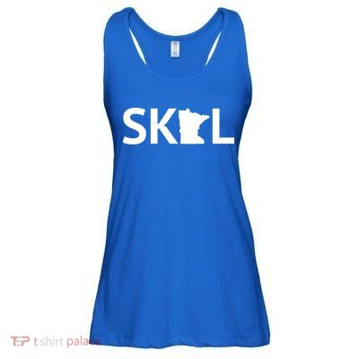Skol Minnesota Cool Gift Let's Go Mn Hooded Great Gift Ladies Essential Flowy Tank