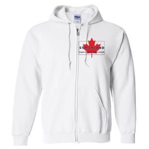 Strickland Make Canada Great Again 2024 Full Zip Hoodie