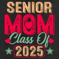 Senior Mom Class Of 2025 Proud Mom Of Graduate Heart Mom Beanie