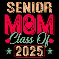 Senior Mom Class Of 2025 Proud Mom Of Graduate Heart Mom Zip Tote Bag