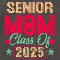 Senior Mom Class Of 2025 Proud Mom Of Graduate Heart Mom Vector Backpack