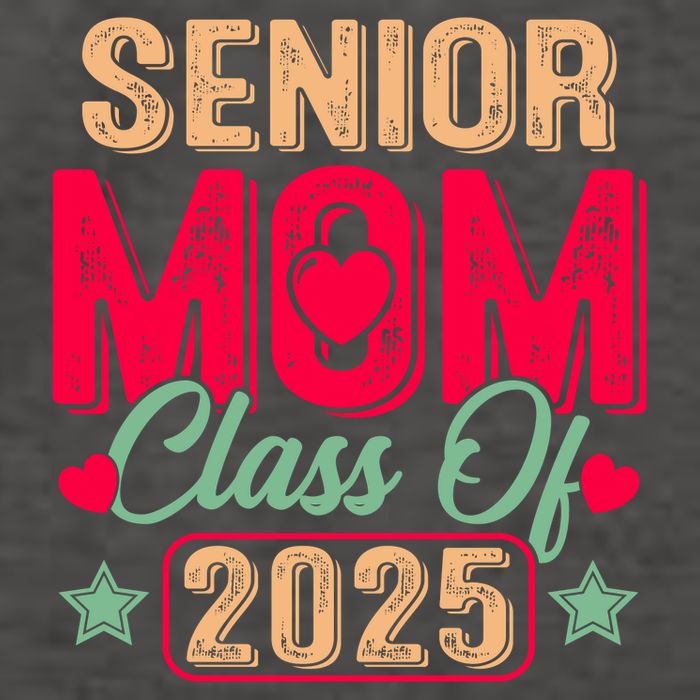 Senior Mom Class Of 2025 Proud Mom Of Graduate Heart Mom Vector Backpack