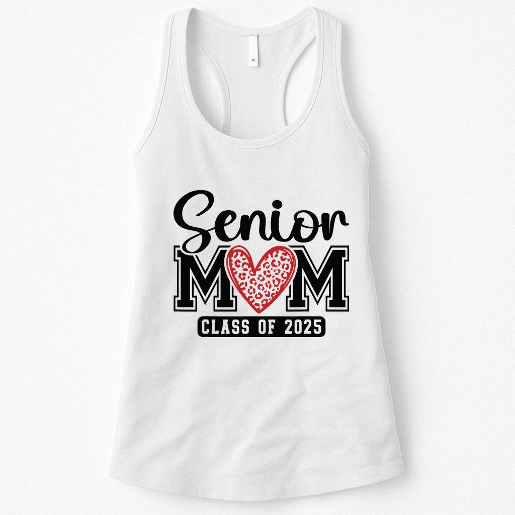 Senior Mom Class Of 2025 Graduation Vintage School Spirit Womens Tank Top
