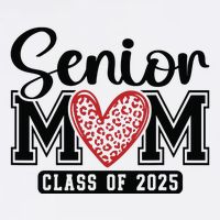 Senior Mom Class Of 2025 Graduation Vintage School Spirit Womens T-Shirt