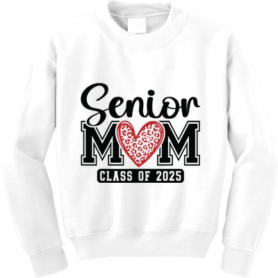 Senior Mom Class Of 2025 Graduation Vintage School Spirit Kids Sweatshirt