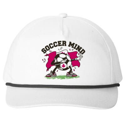 Soccer Mind Canadian Flag Sport Snapback Five-Panel Rope Hat