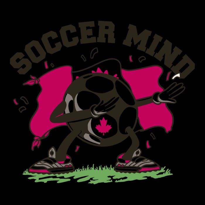 Soccer Mind Canadian Flag Sport Drawstring Bag