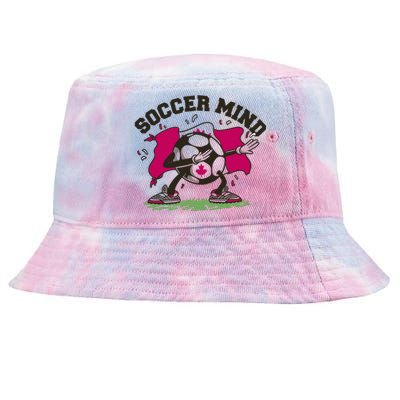 Soccer Mind Canadian Flag Sport Tie-Dyed Bucket Hat