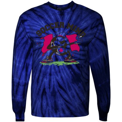 Soccer Mind Canadian Flag Sport Tie-Dye Long Sleeve Shirt